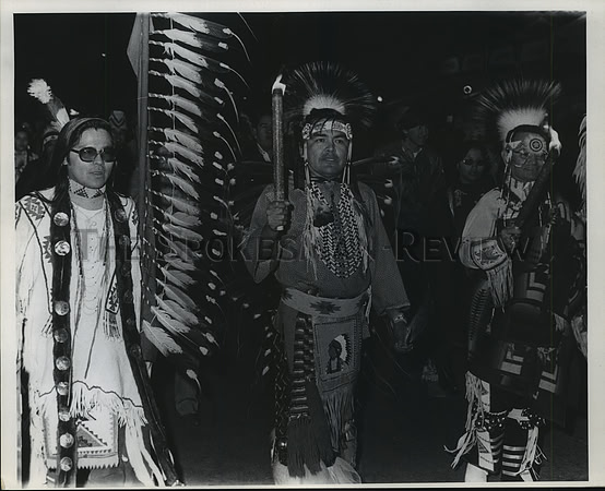 1974 Press Photo Native American Indians perform at Spokane Expo '74