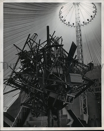1974 Press Photo "Wood Tree" exhibit of the environmental display at Expo '74