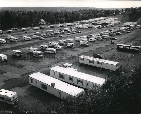 1974 Press Photo Expo 74 Village Looking West
