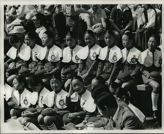 1974 Press Photo The Little Angels, Korean folk ballet troupe, at Expo '74