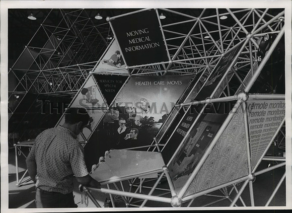 1974 Press Photo An exhibit at the Bell System Pavilion at Expo '74 in Spokane