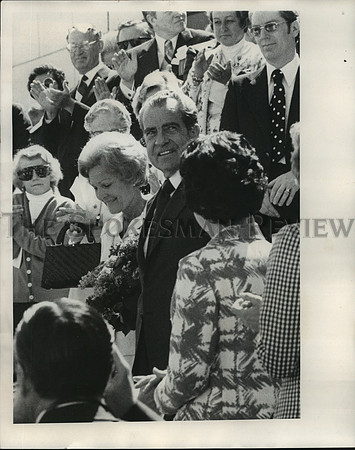 1974 Press Photo President Richard Nixon at Expo '74 in Spokane