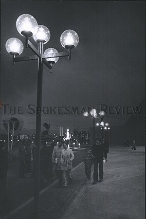 1974 Press Photo Streets lights during Expo '74
