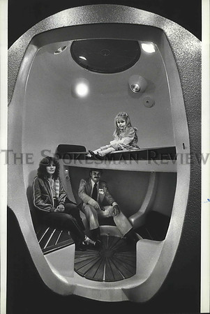 1983 Press Photo Glen Pass and sauna,  Pacific Northwest World Trade Exposition