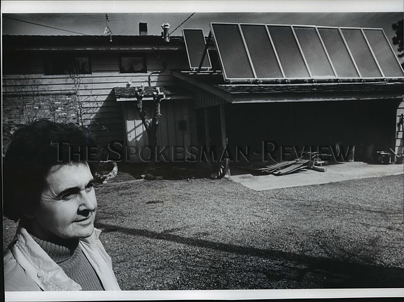 1971 Press Photo Rev Charles &Ann Wood's  solar powered home, E2910 13th