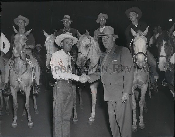 1952 Press Photo Official members of the Spokane County Mounted Sheriff's Posse