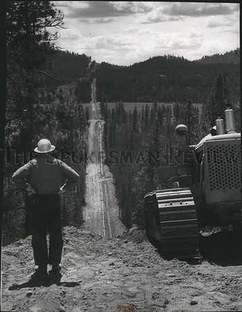 1966 Press Photo Washington Water Power Co. gas feeder near completion