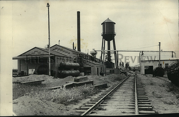 1927 Press Photo The Main Treating Plant - Washington Wood Pressing Co. Hillyard