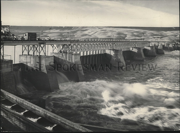 1951 Press Photo Lewiston Dams