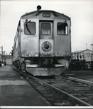 1966 Press Photo Last Run of the Northern Pacific Railroad Budd Car