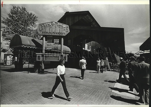 1985 Press Photo Sandpoint Idaho Public Market
