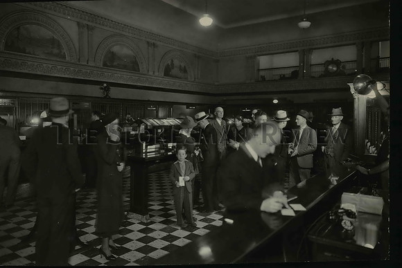1936 Press Photo First National Bank Spokane