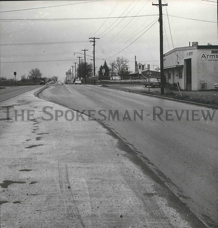 1969 Press Photo Market Street in Hillyard, Washington