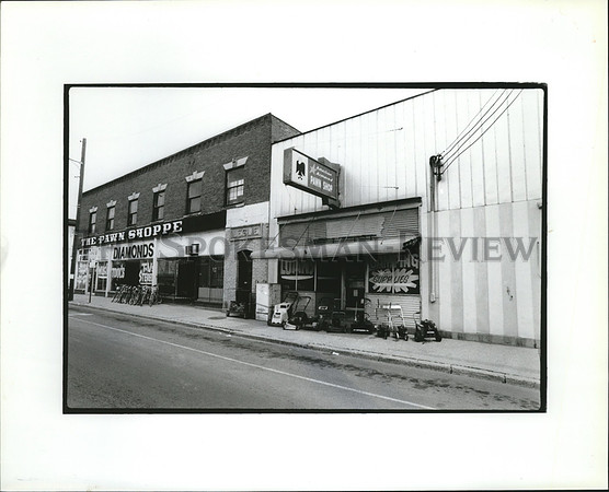 1981 Press Photo Street View in Hillyard.